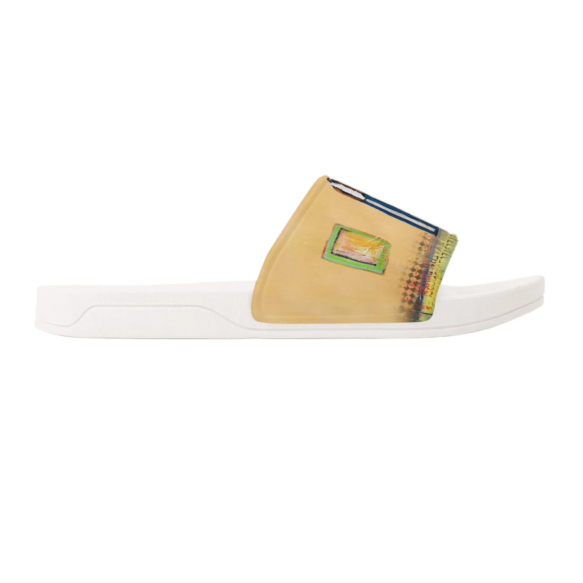 3 of hearts Slide Sandals - White