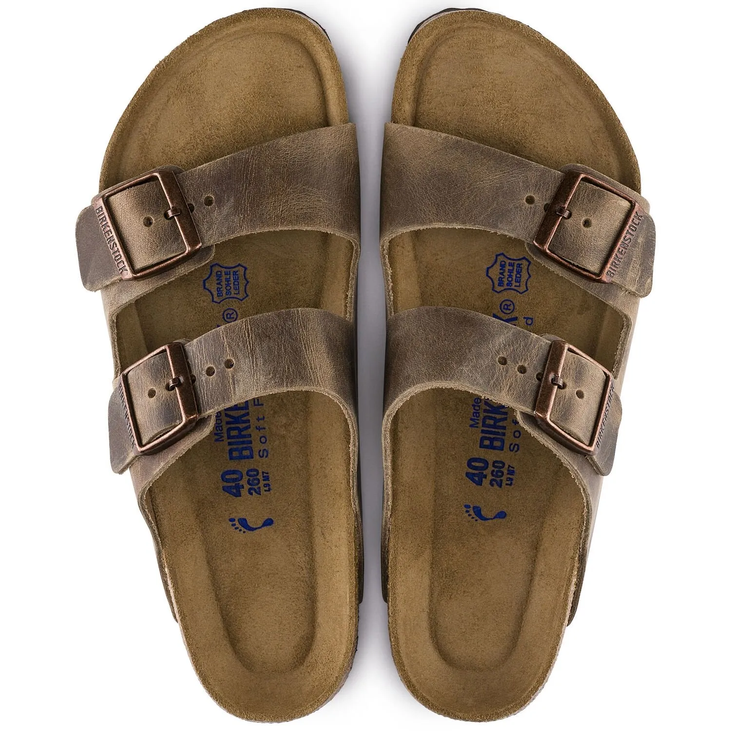 Birkenstock - Arizona Oiled Leather Tobacco Soft 0552811