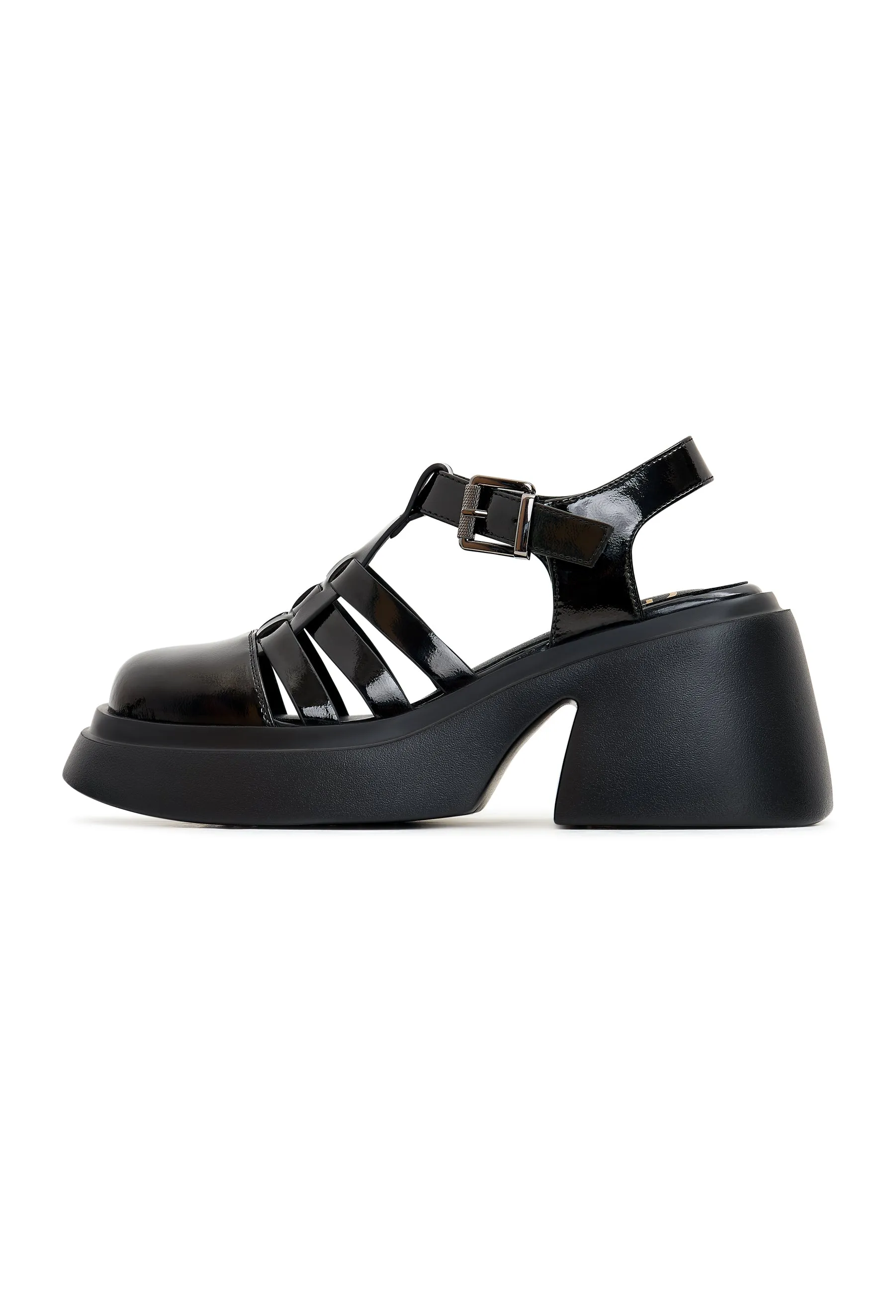 Block Heel Sandals Mei - Black