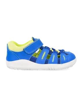 Bobux Summit Snorkel Blue Sunny Lime Step Up