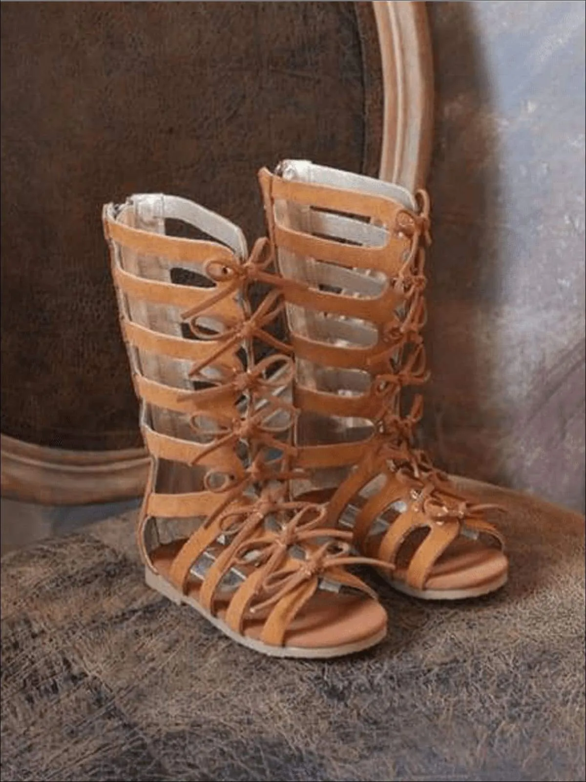 Bow Tie Gladiator Sandals By Liv and Mia