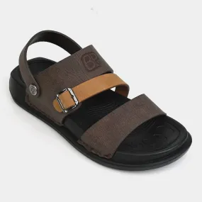 Boys Sandal P-ART2-Mustard/Brown