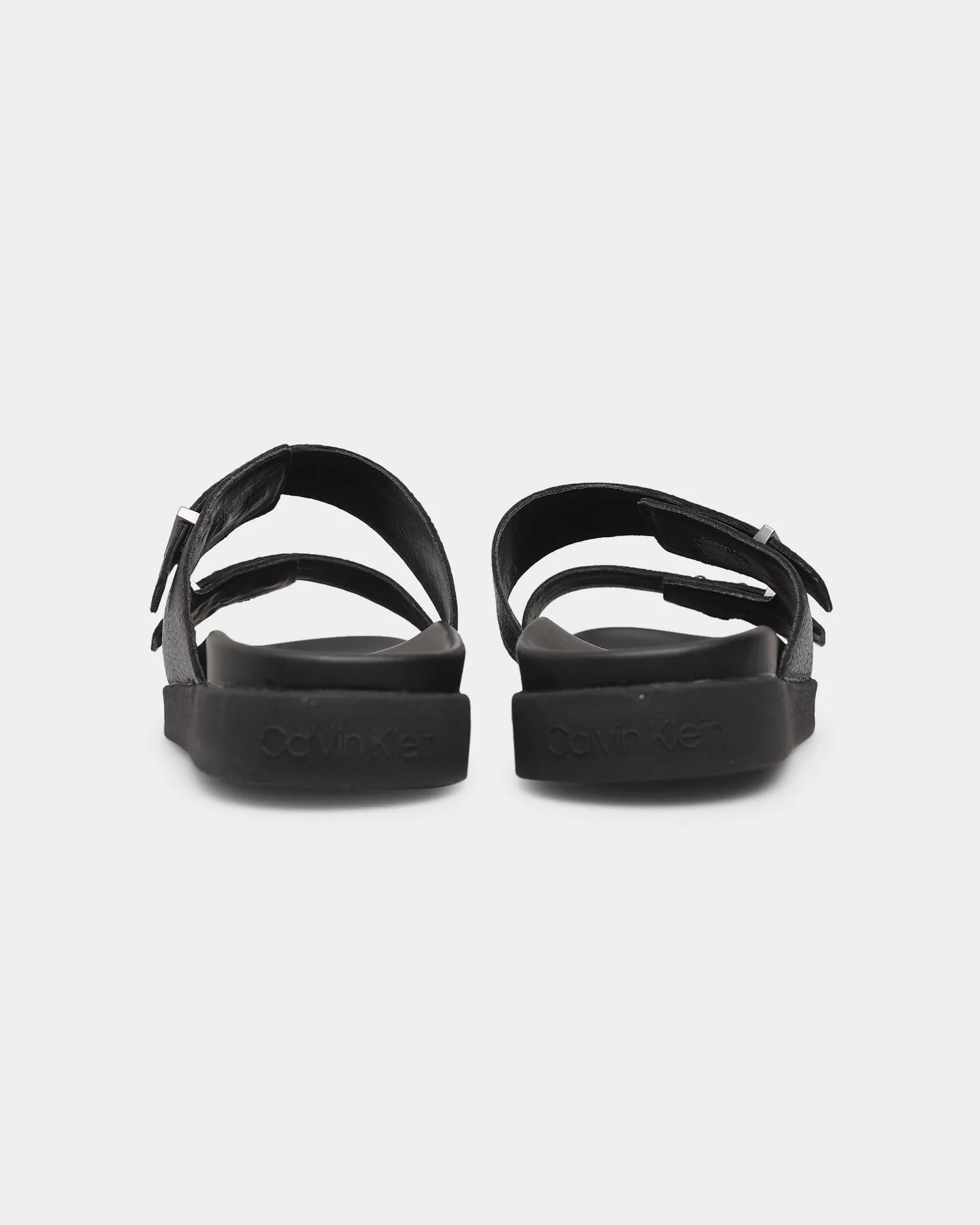 Calvin Klein Leather Sandals CK Black