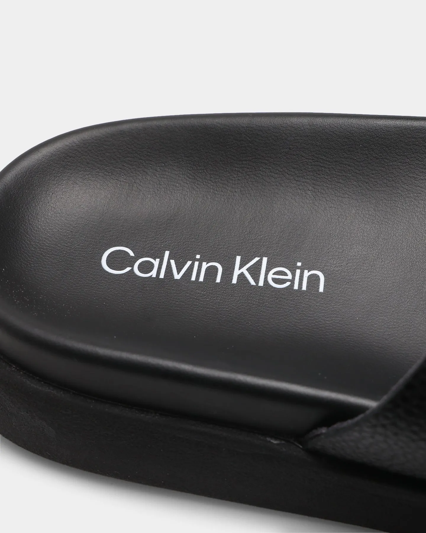 Calvin Klein Leather Sandals CK Black