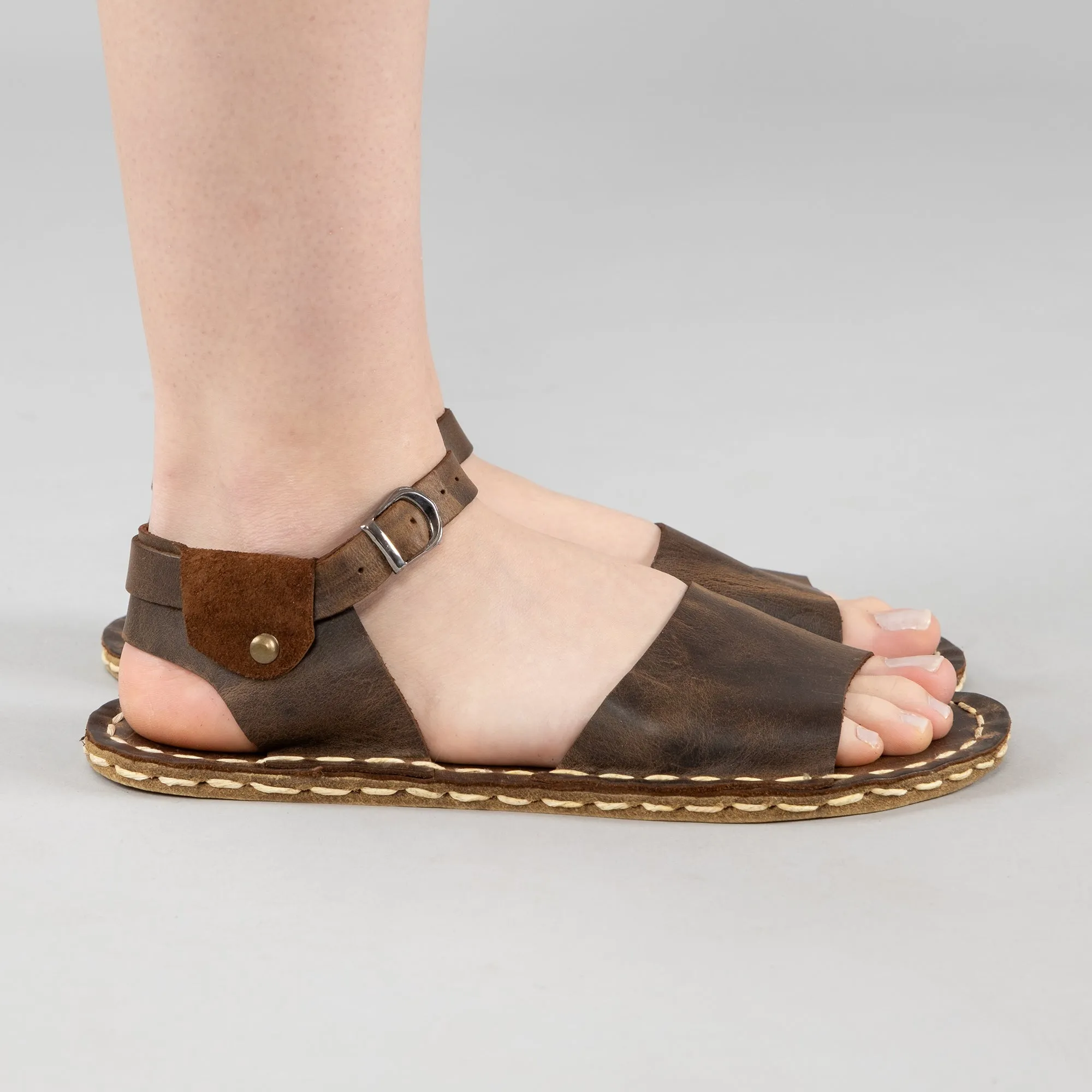 Coffee Opened Toe Barefoot Sandals