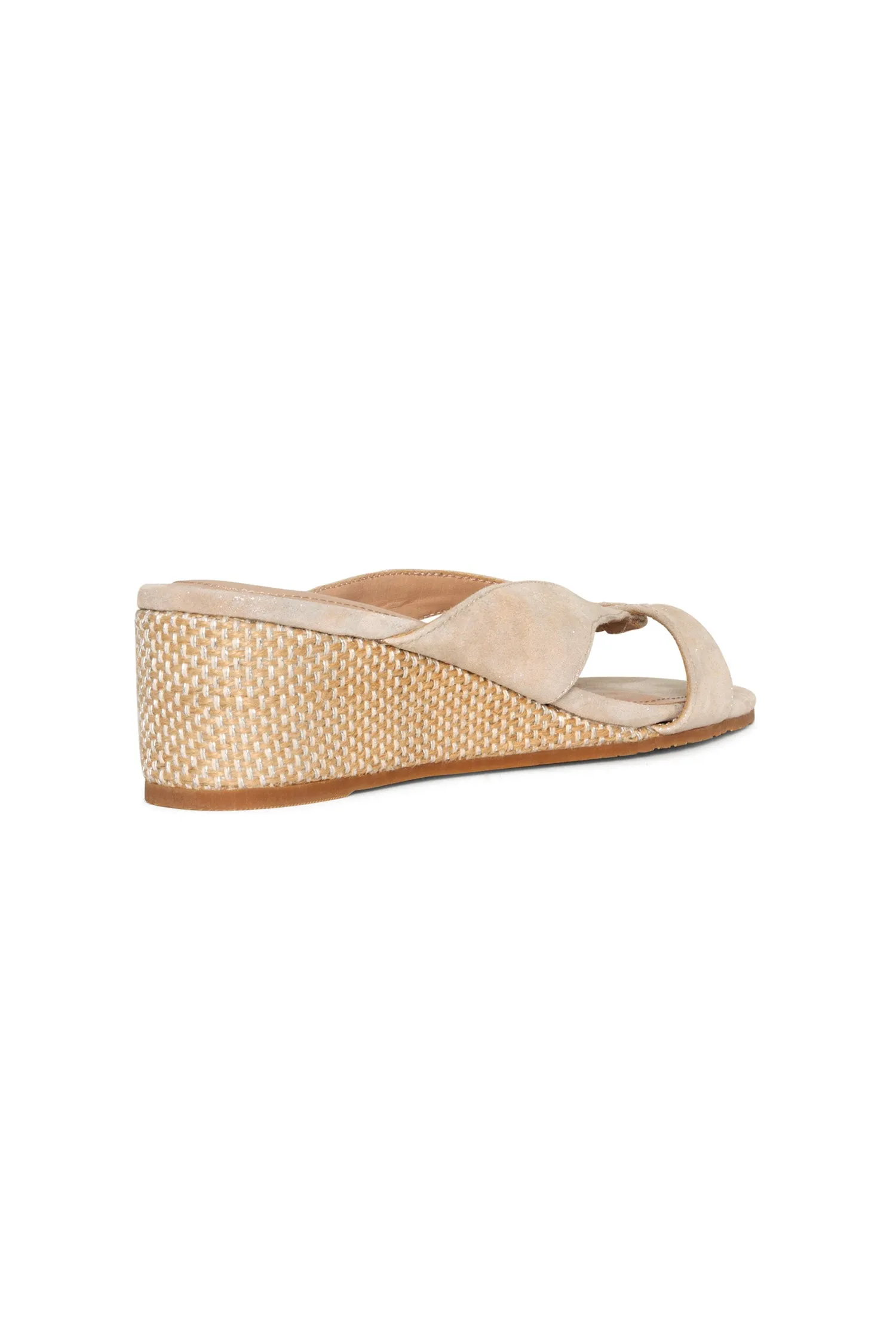 Contessa Wedge Sandals - Sand Light Gold