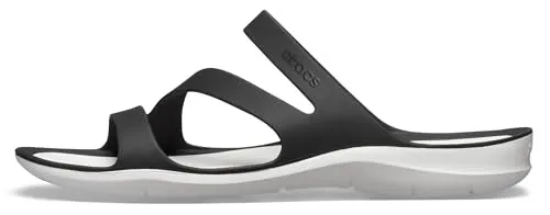 Crocs Women's Swiftwater Sandal Black/White - 5 UK (203998)