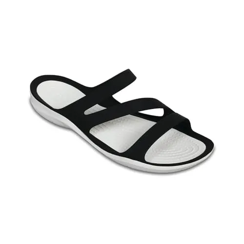 Crocs Women's Swiftwater Sandal Black/White - 5 UK (203998)