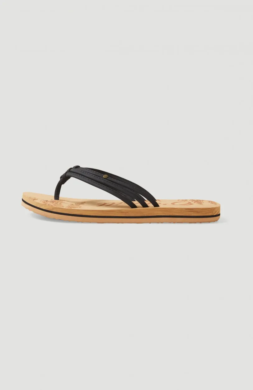 Ditsy Sandals | Black Out