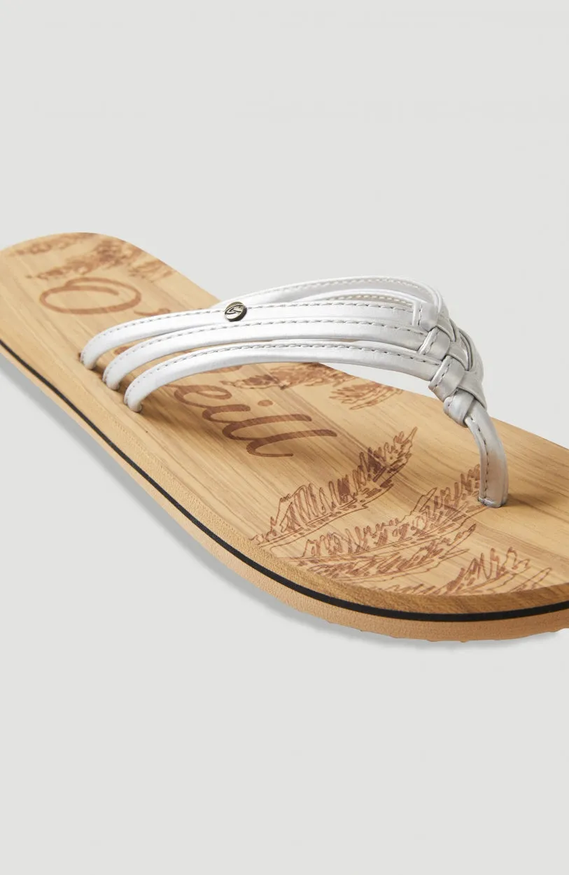 Ditsy Sandals | Silver