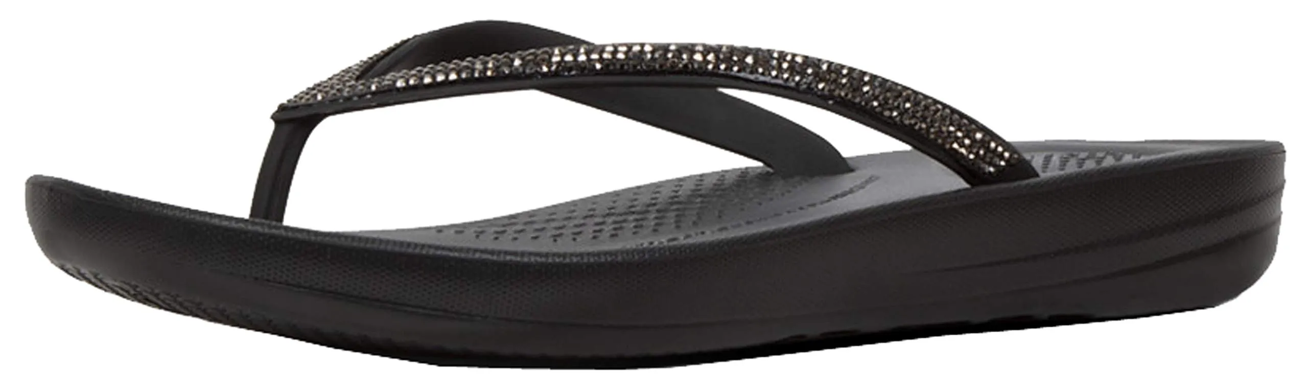 FitFlop Women's IQUSHION Sparkle, Black