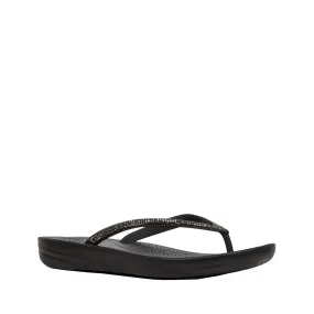 FitFlop Women's IQUSHION Sparkle, Black