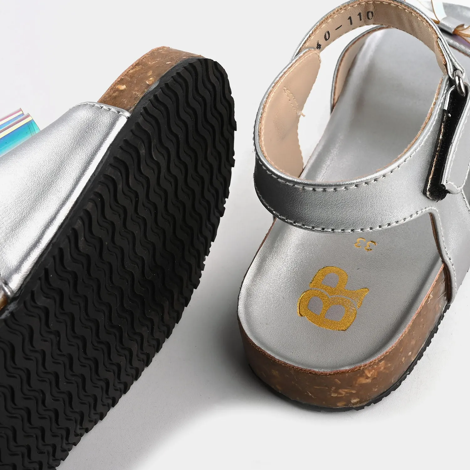 Girls Sandal 40-110-SILVER