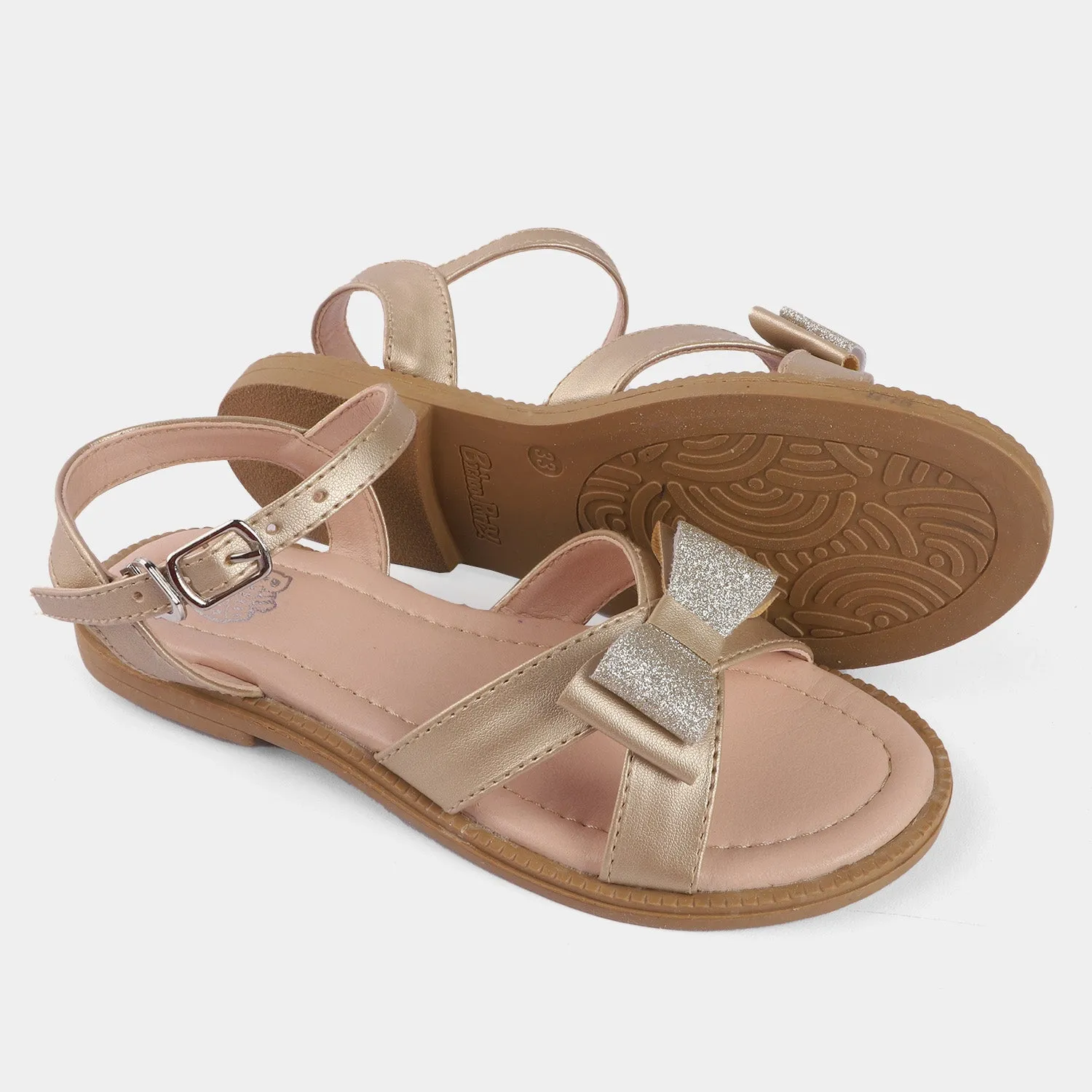 Girls Sandals 456-58-Golden