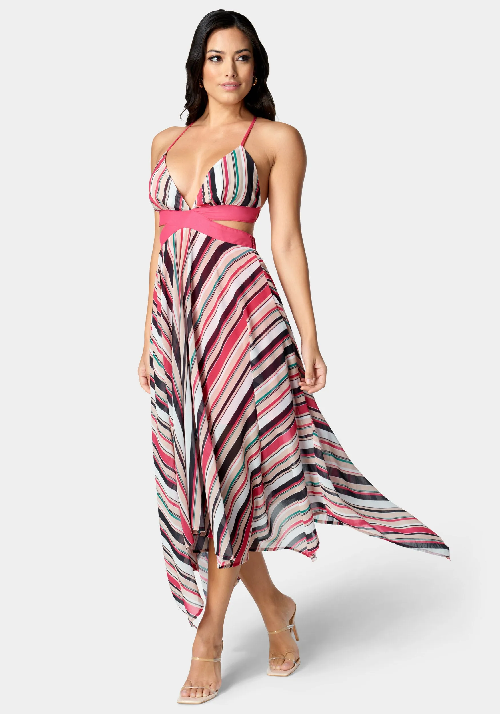 Handkerchief Printed Maxi