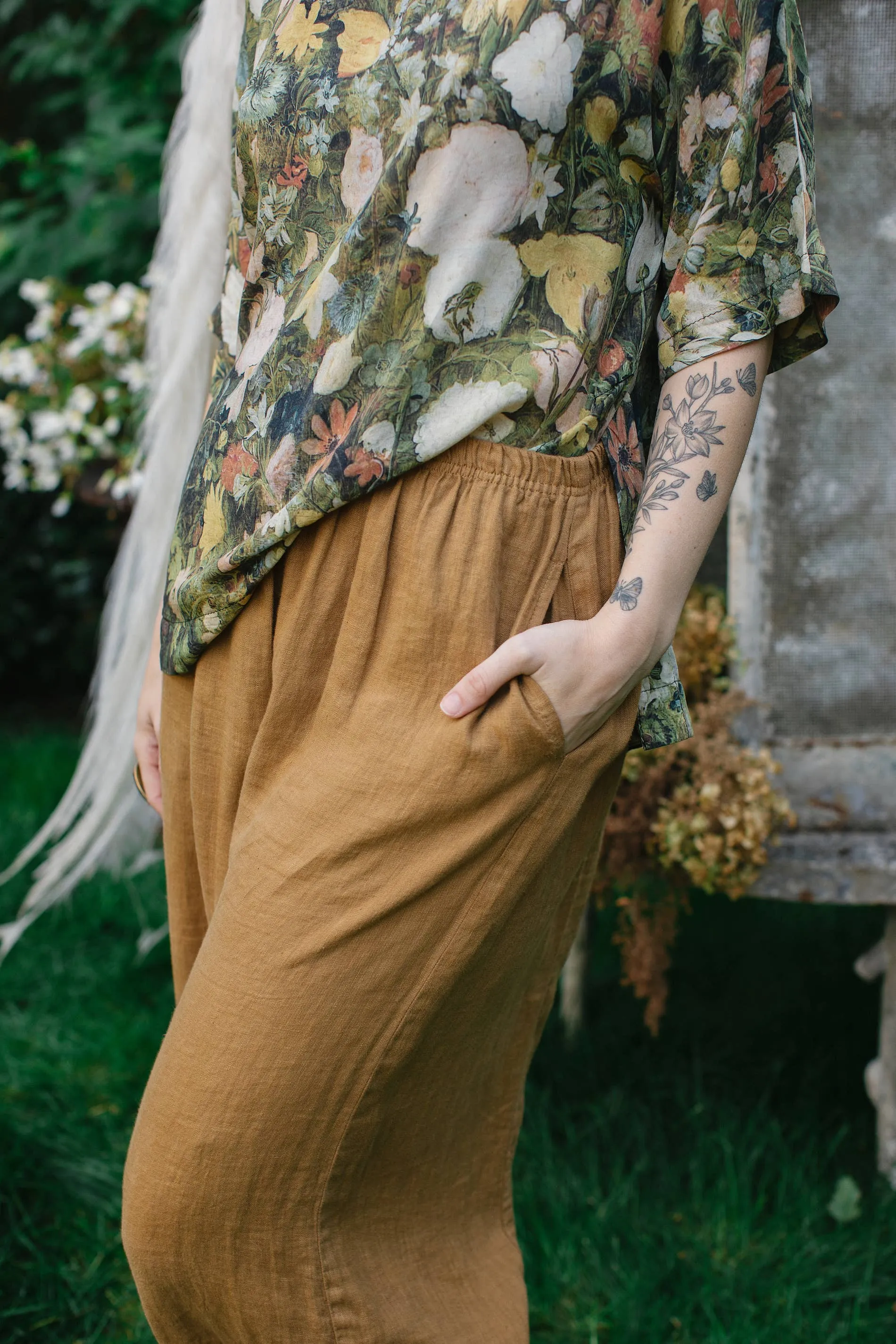 I Dream in Flowers Tee Luxe Bamboo Tunic Shirt by Market of Stars