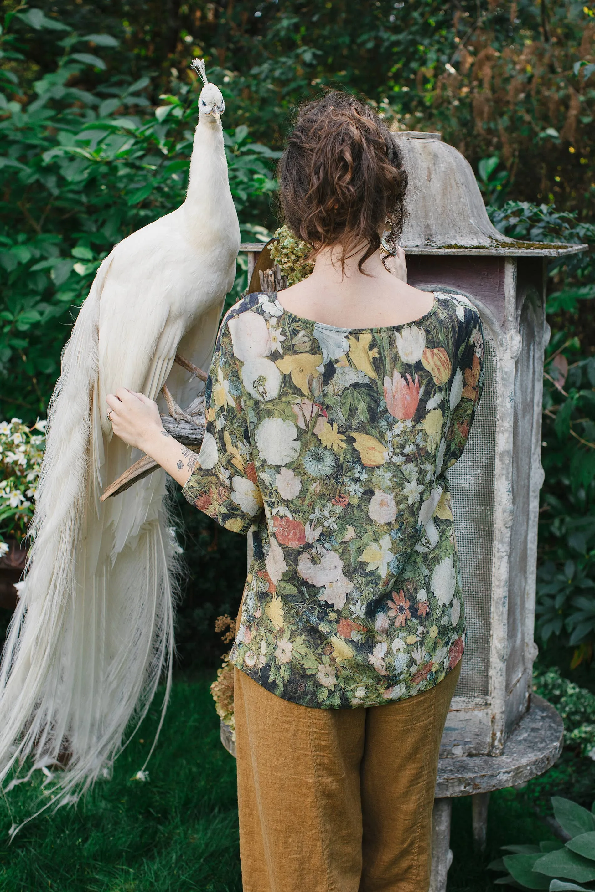 I Dream in Flowers Tee Luxe Bamboo Tunic Shirt by Market of Stars