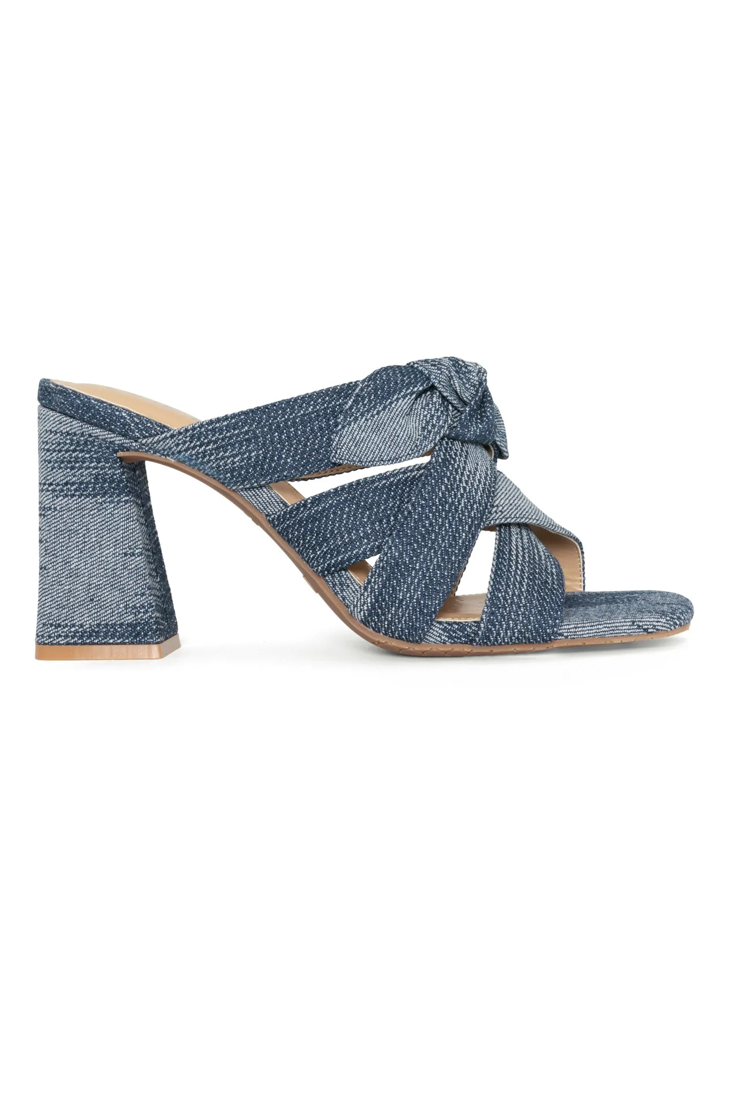 Loreri Mule Sandals - Dark Blue