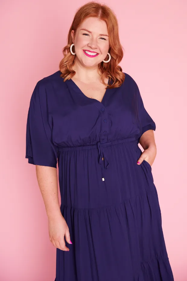 Maddie Navy Dress