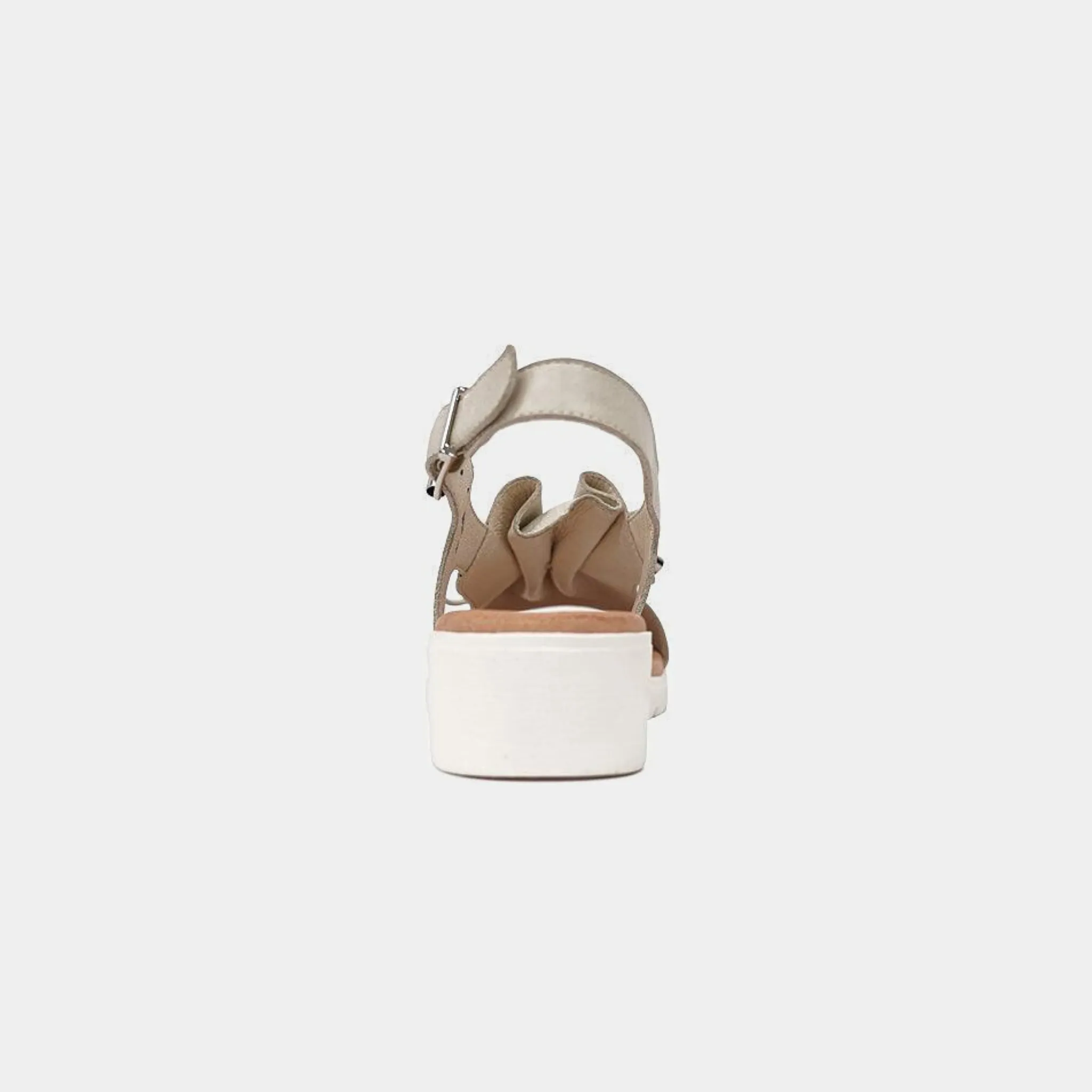 Malika Almond Leather Sandals