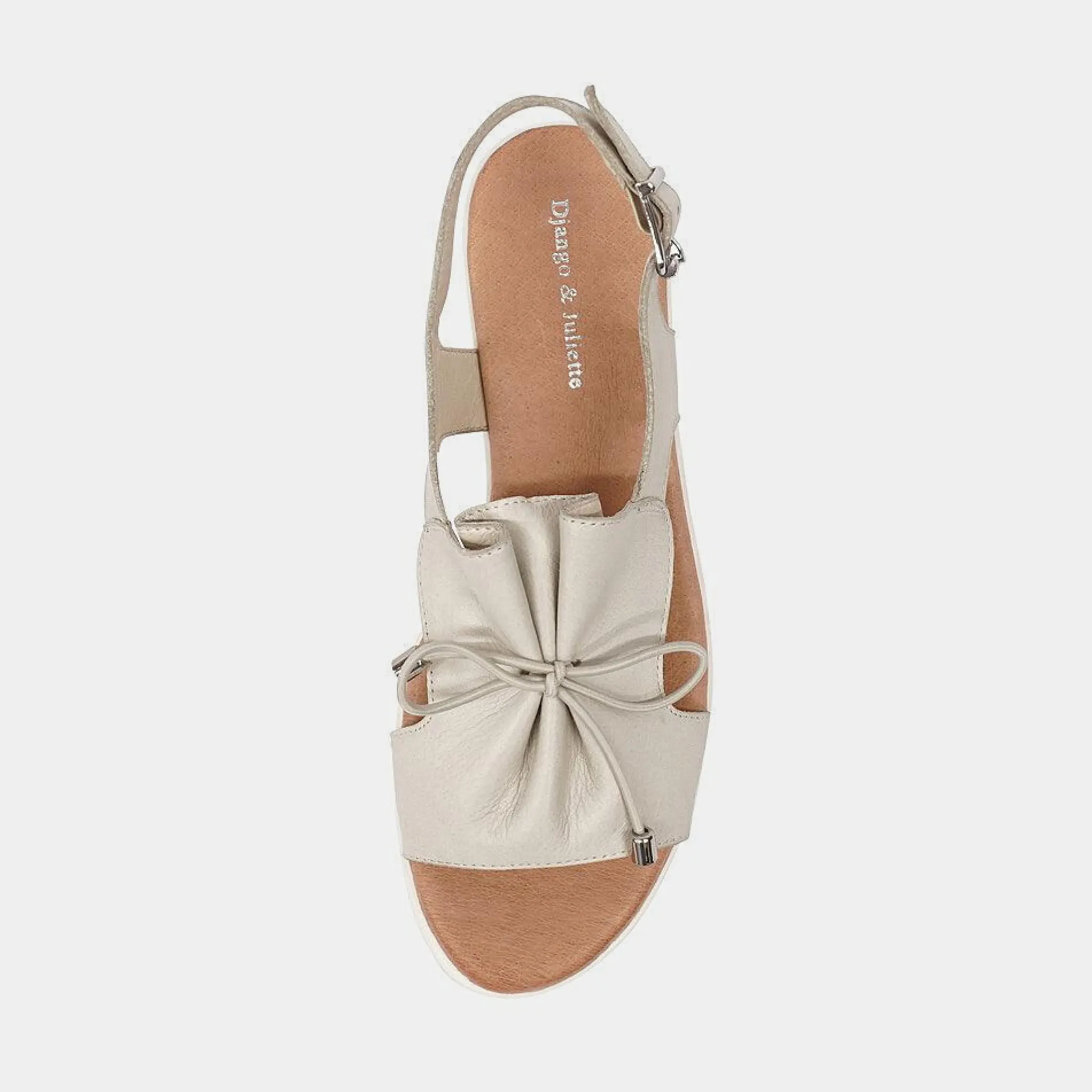 Malika Almond Leather Sandals