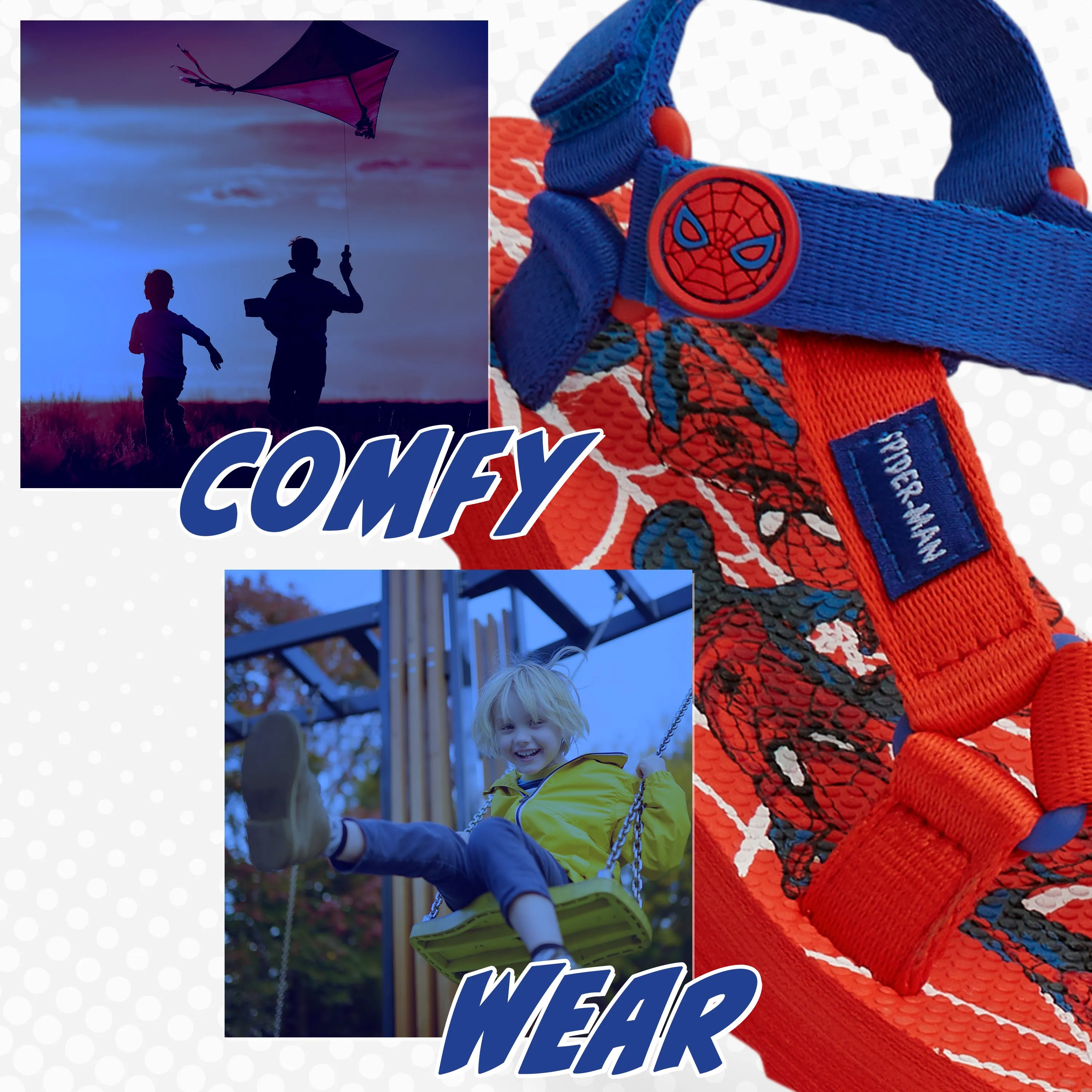 Marvel Boys Sandals, Summer Shoes with Adjustable Straps - Gifts for Boys