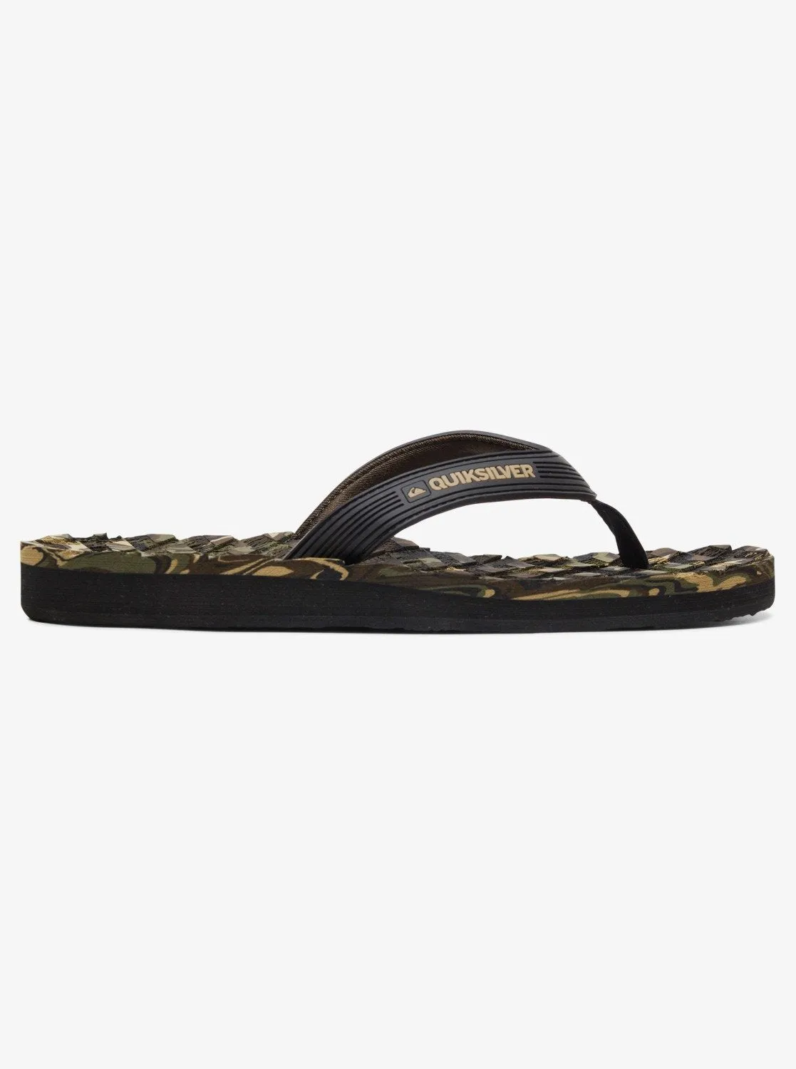 Massage Flip-Flops - Black/Green/Black