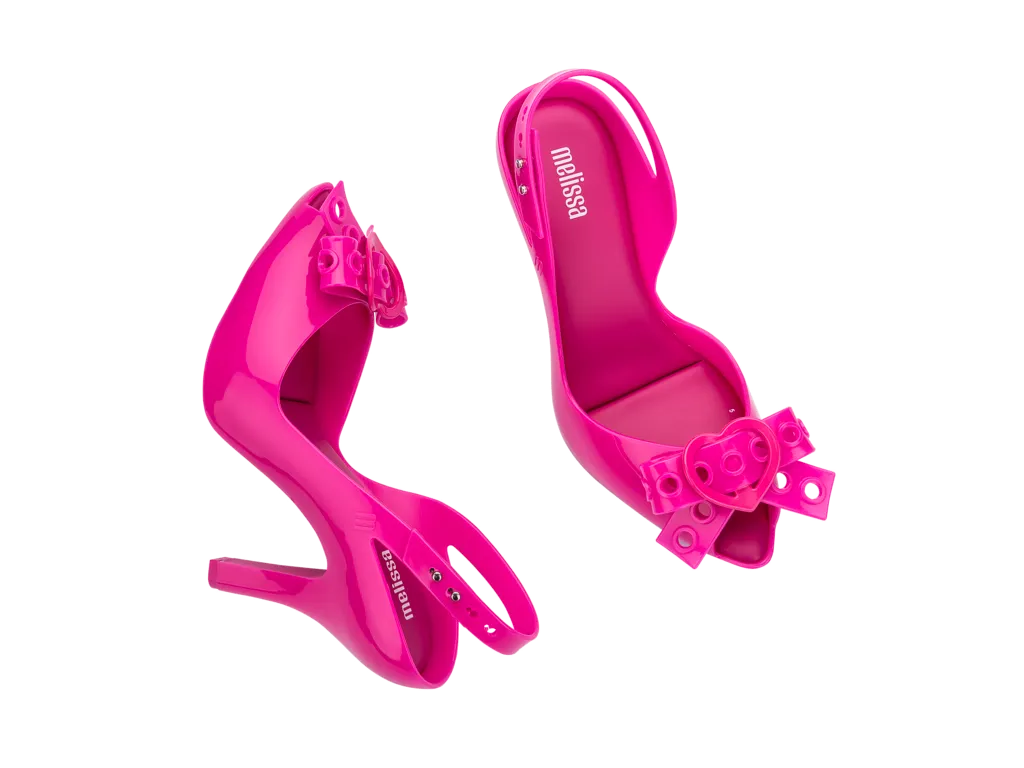 Melissa Lady Dragon Hot AD Pink Stiletto Heels Sandals For Women