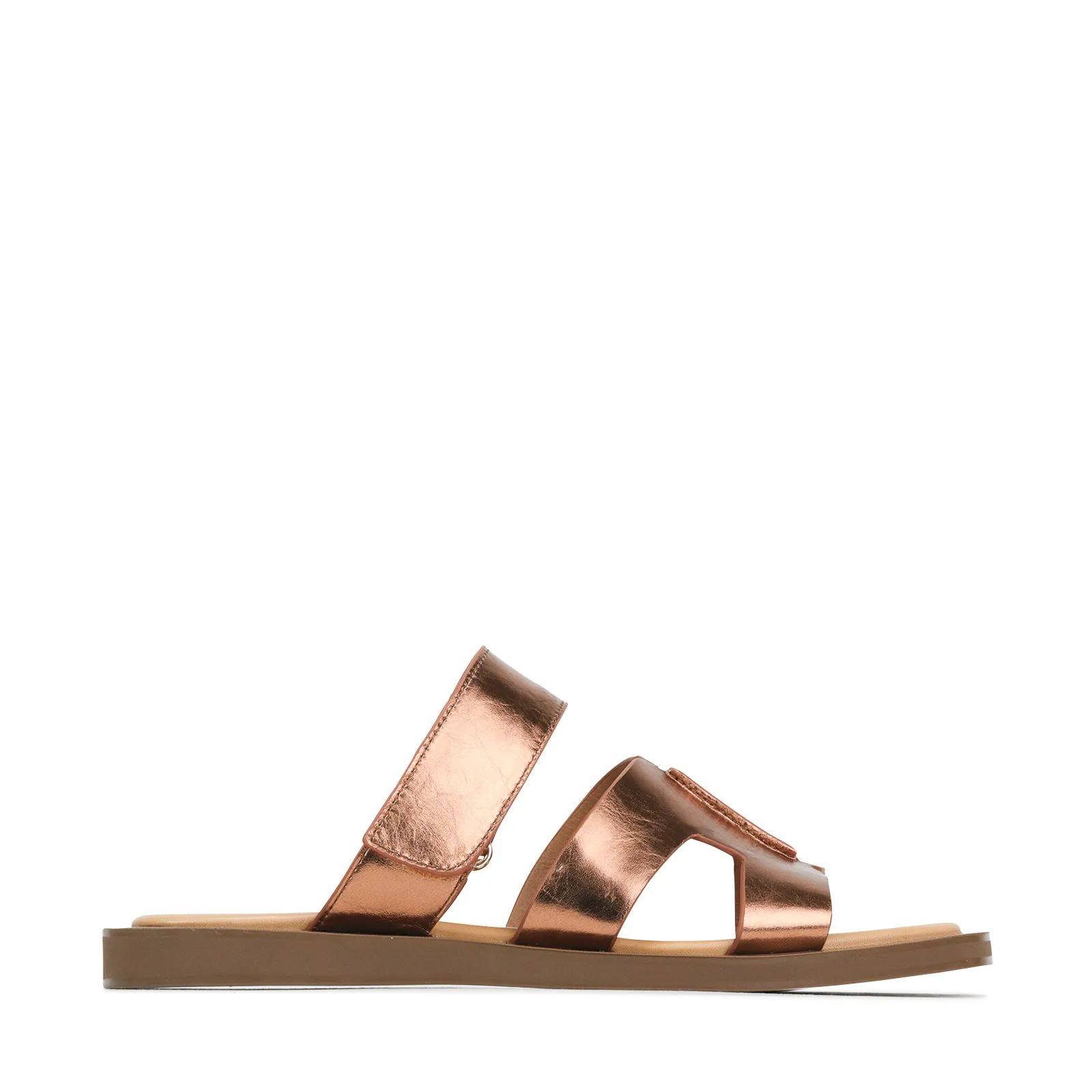 MISAYAO LEATHER SLIDE SANDALS