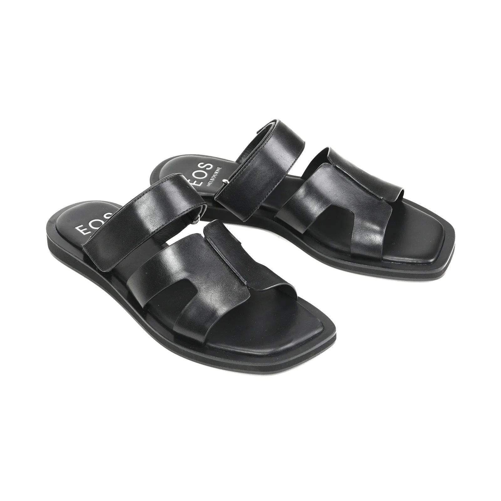 MISAYAO LEATHER SLIDE SANDALS