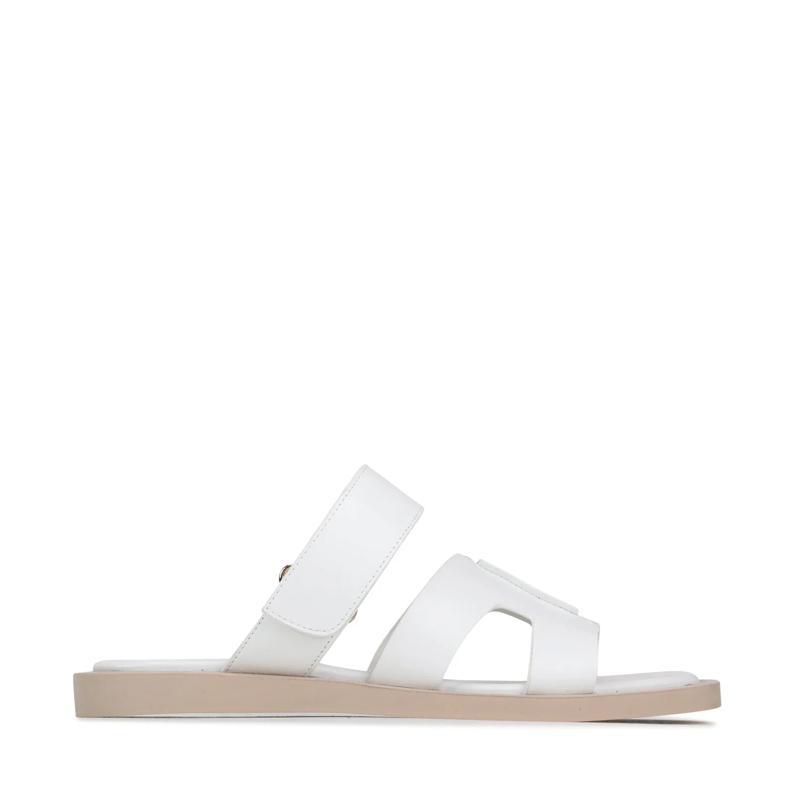 MISAYAO LEATHER SLIDE SANDALS