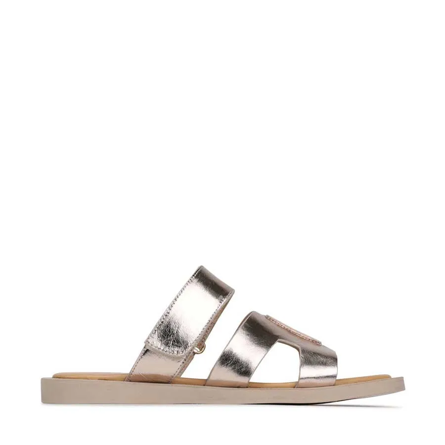 MISAYAO LEATHER SLIDE SANDALS