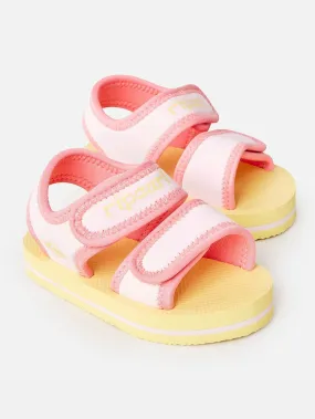 Mixed Bloom Light Pink Sandals (Little Kids)