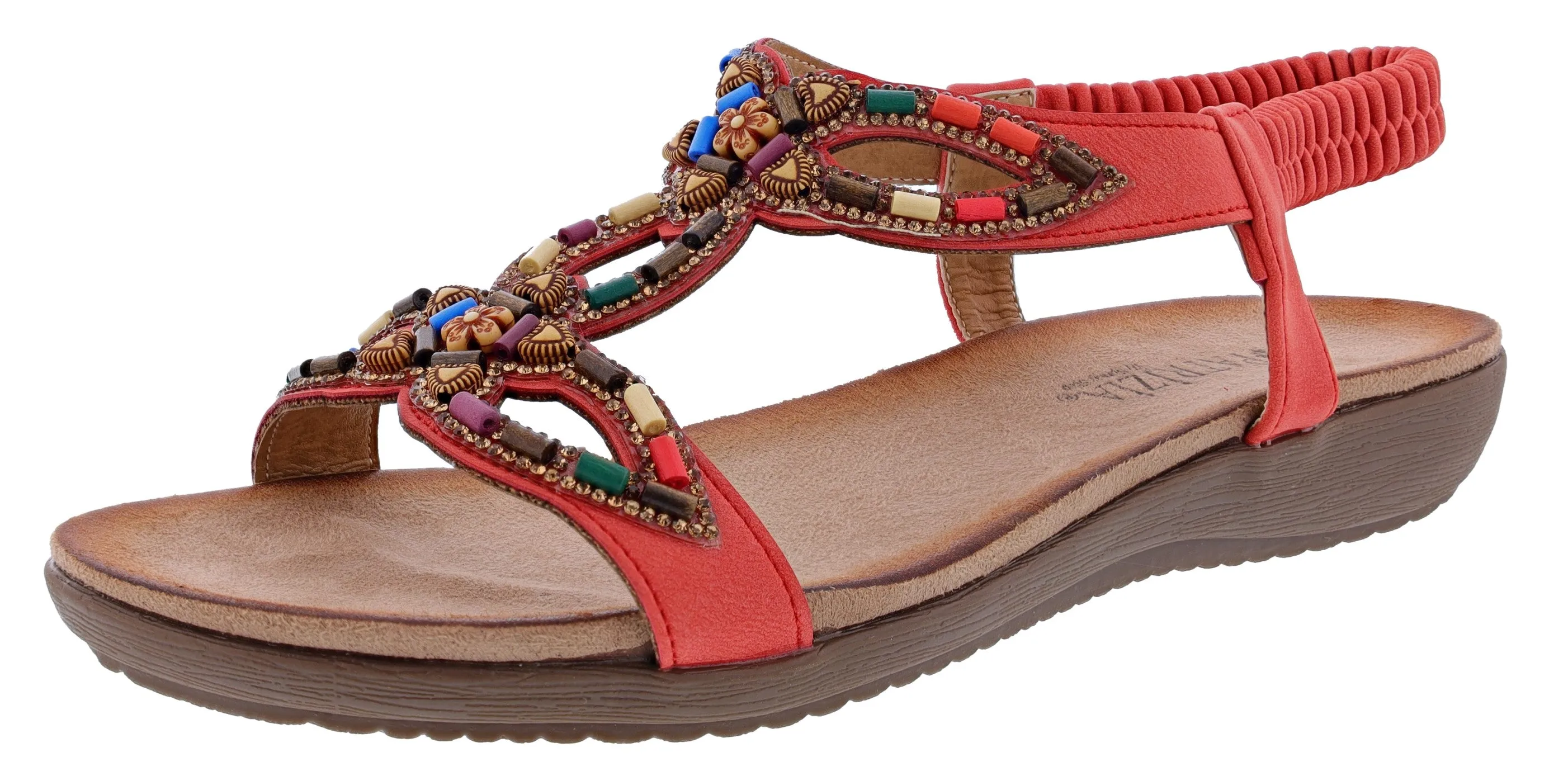 Patrizia Women's Volcanic T-Strap Summer Sandals By Spring Step