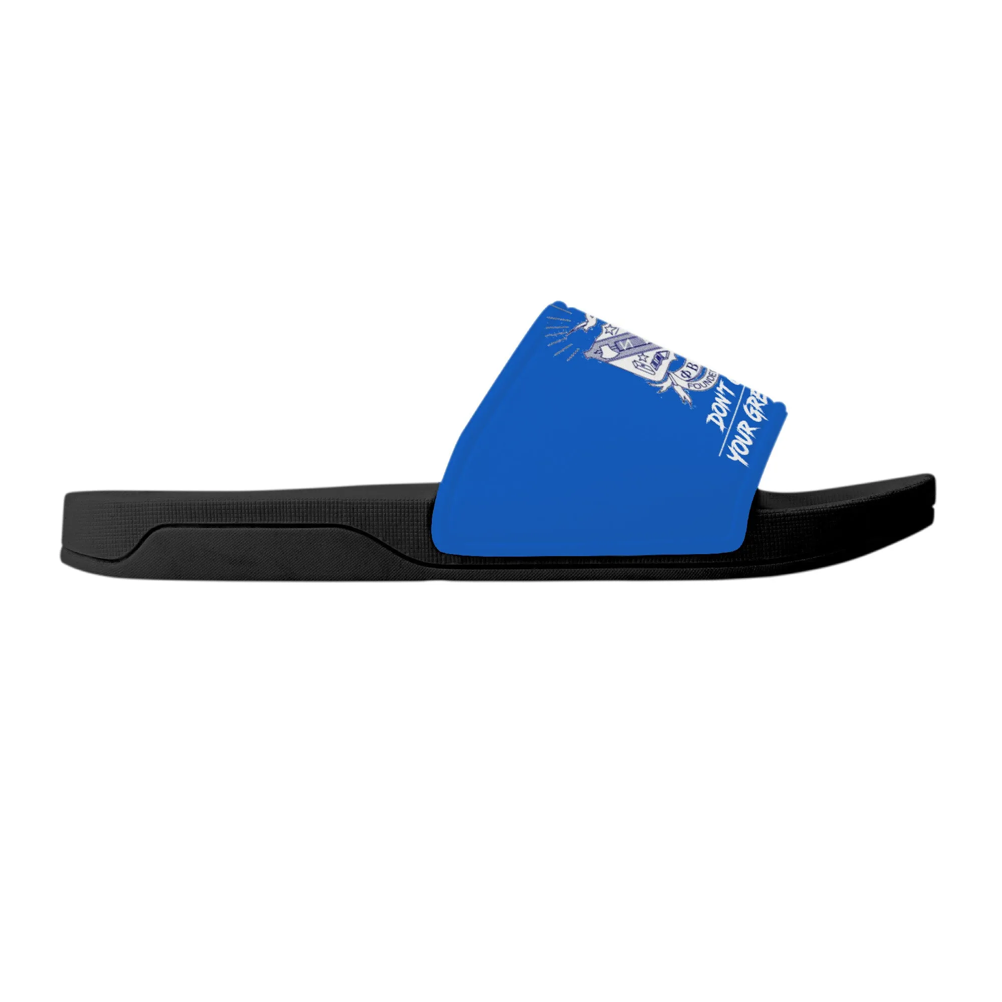 Phi Beta Sigma Inc, Slide Sandals - Black