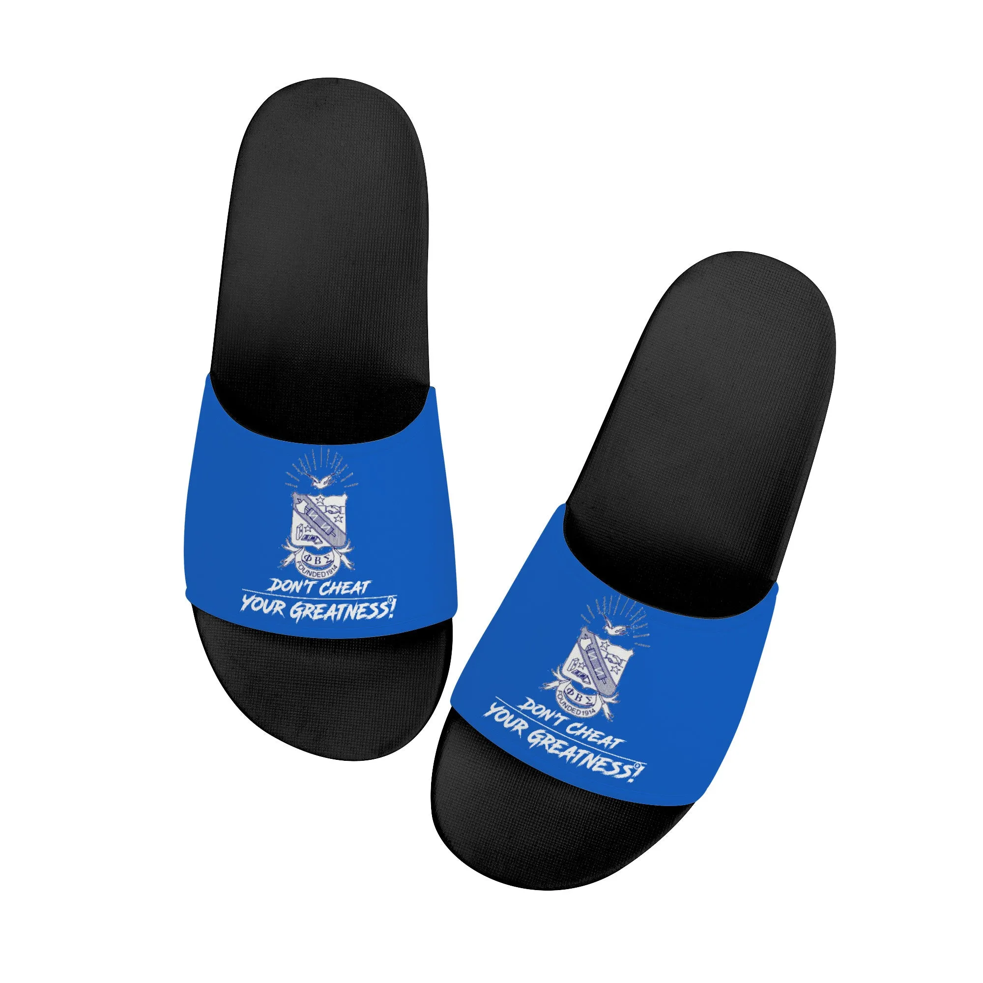 Phi Beta Sigma Inc, Slide Sandals - Black