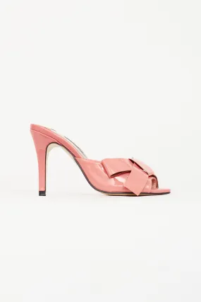 Pink Patent Bow Sandal