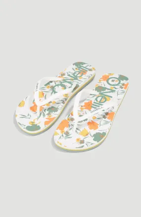 Profile Graphic Sandals | White Bluemchen