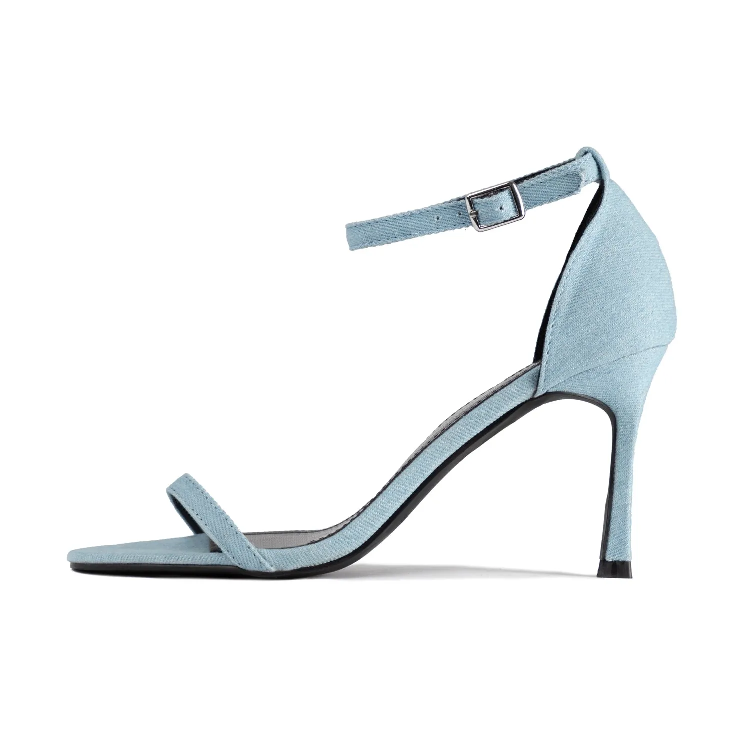 RAID Everlea Heeled Sandals in Blue Denim