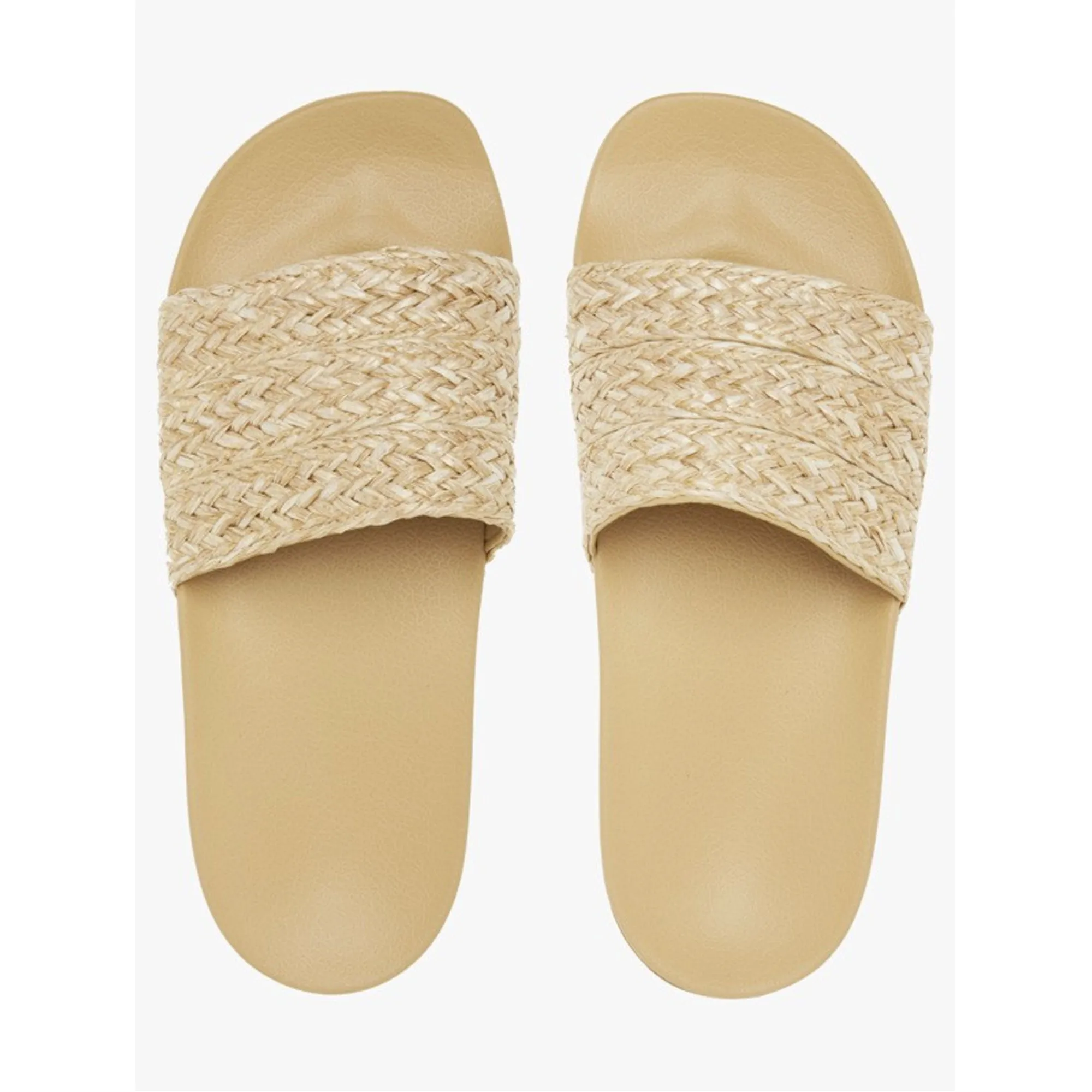 Roxy Slippy Jute Women's Sandals - Cream