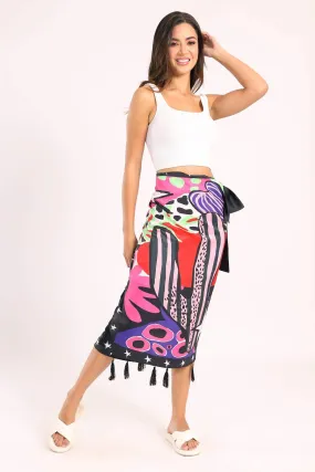 Side Tie Knot Beach Skirt