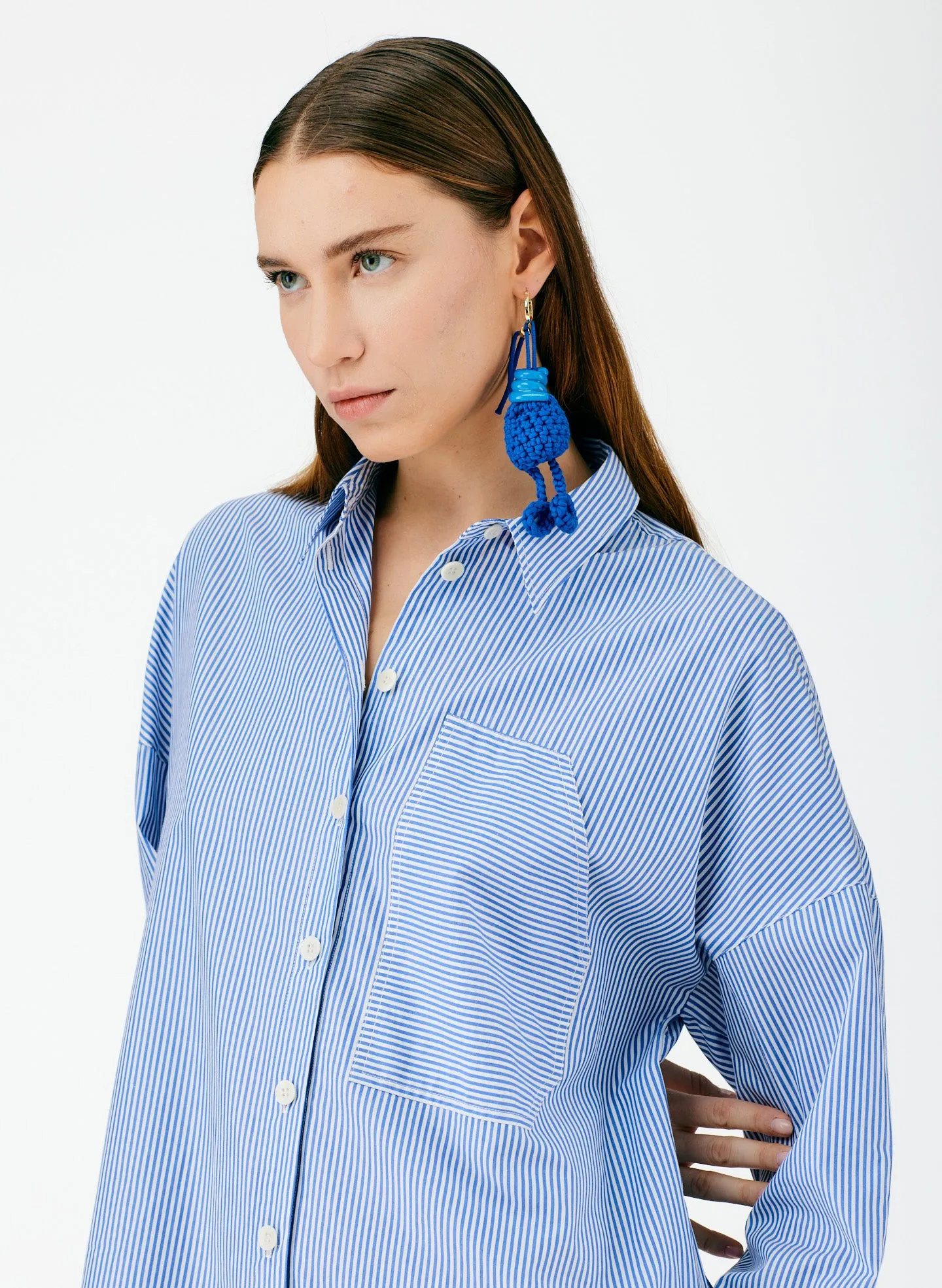 Summer Striped Shirting Shirtdress