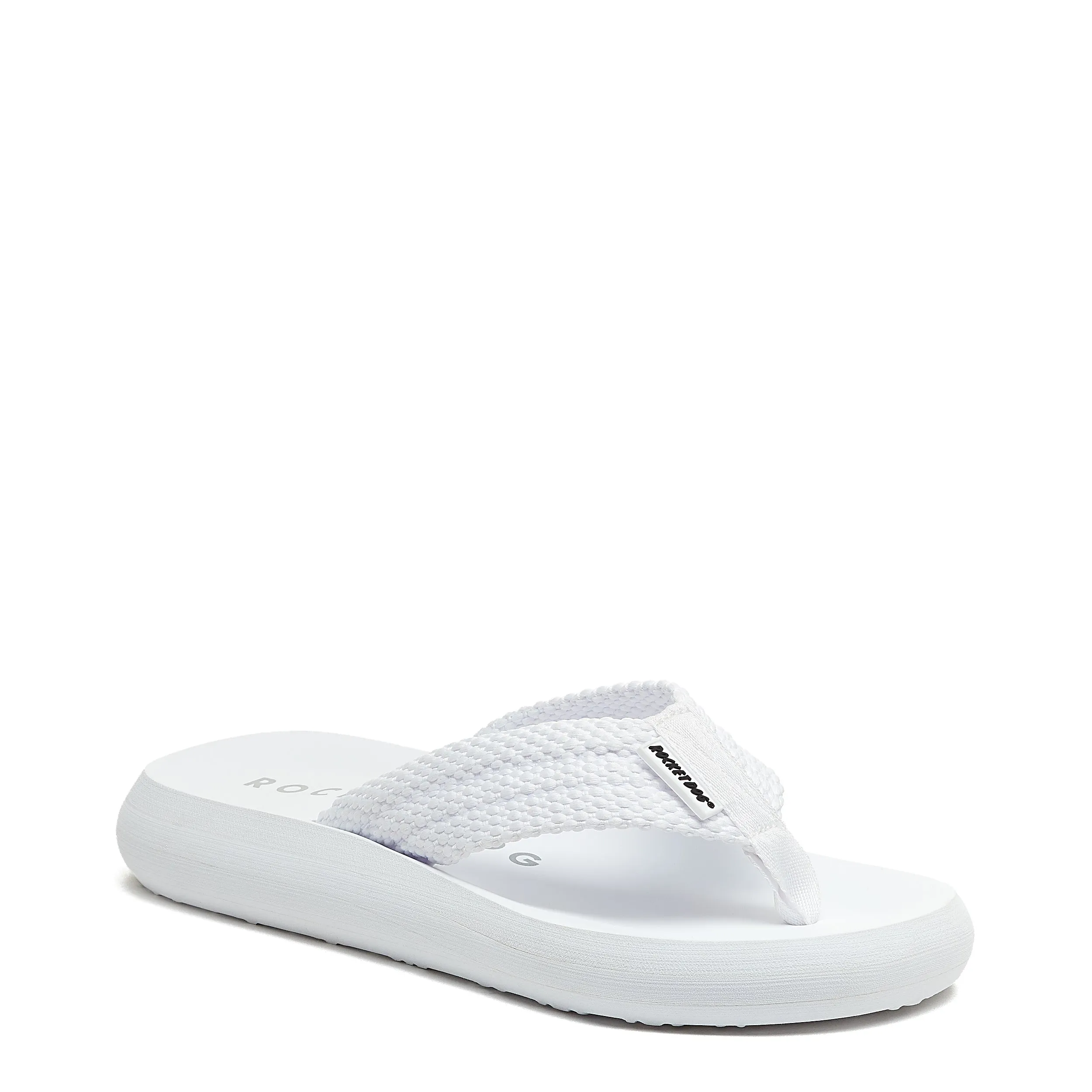 Sunset White Webbing Flip-Flops