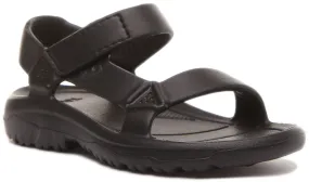 Teva Hurricane Drift in Black For Kids