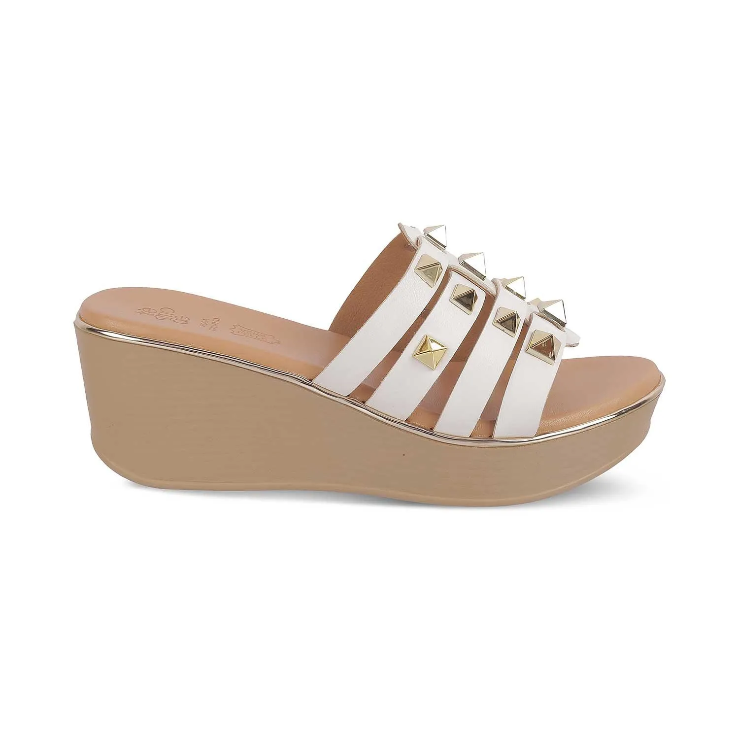 The Tango White Women's Dress Wedge Sandals Tresmode