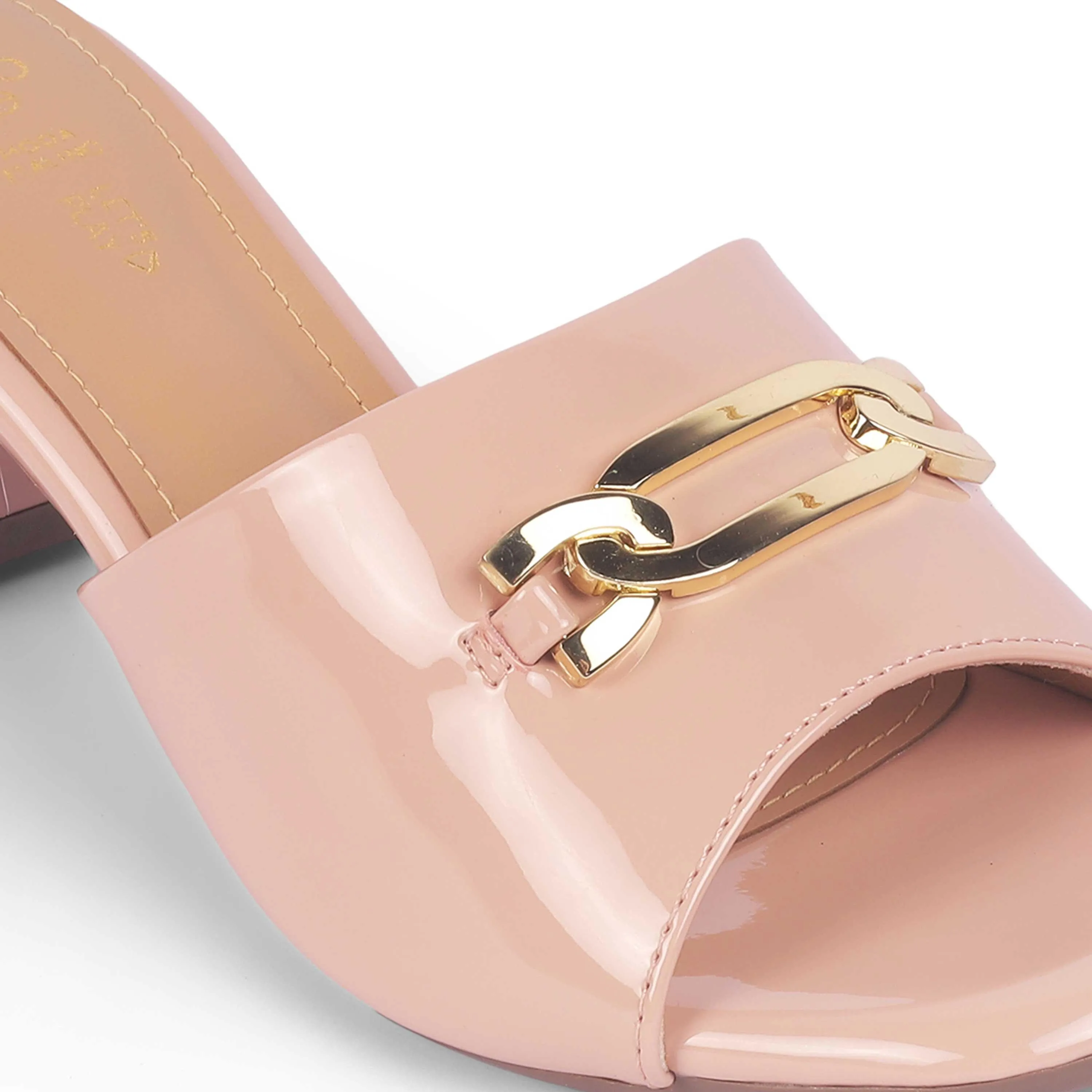 Tresmode Adare Pink Women's Dress Block Heel Sandals