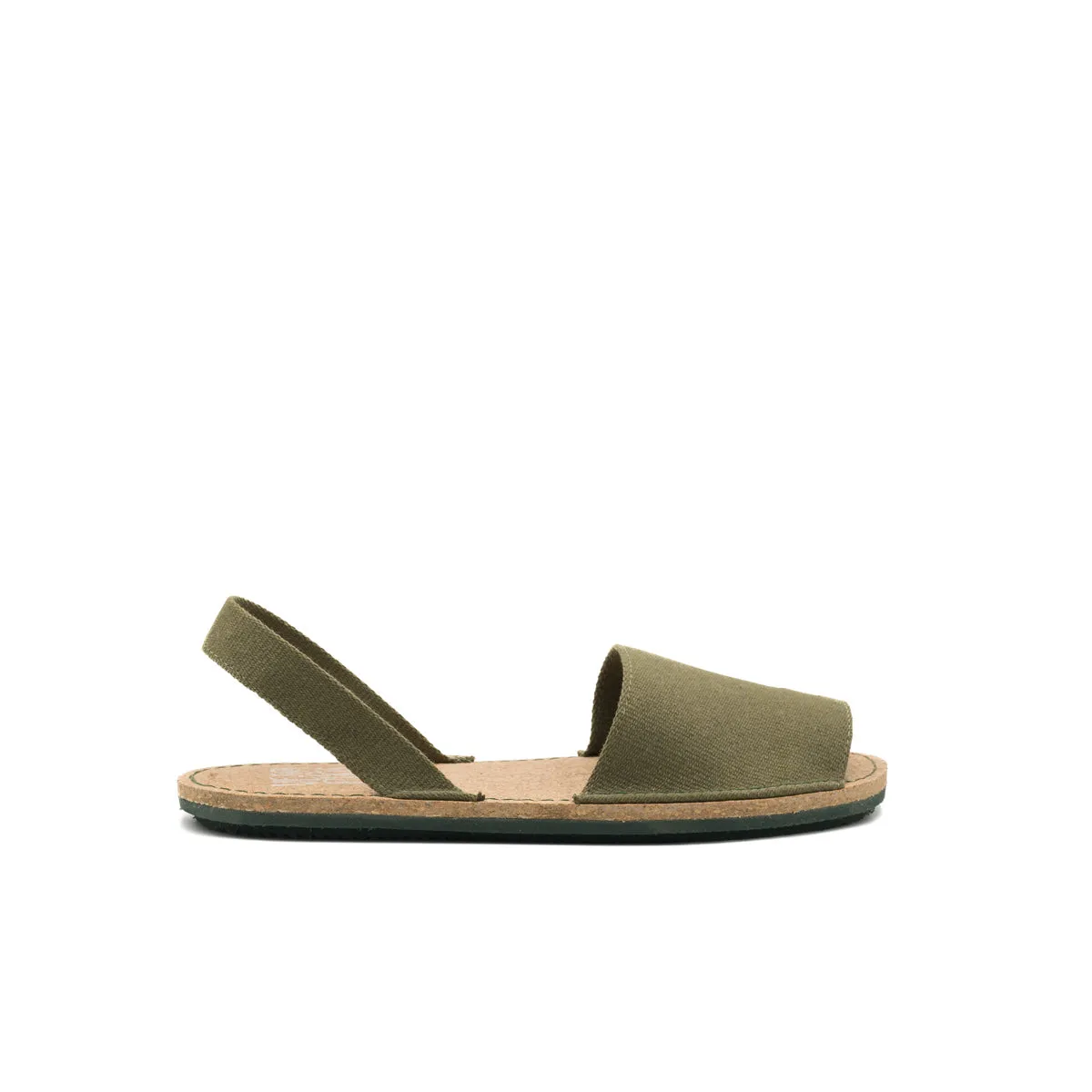 Vegan sandal kaki WOO003