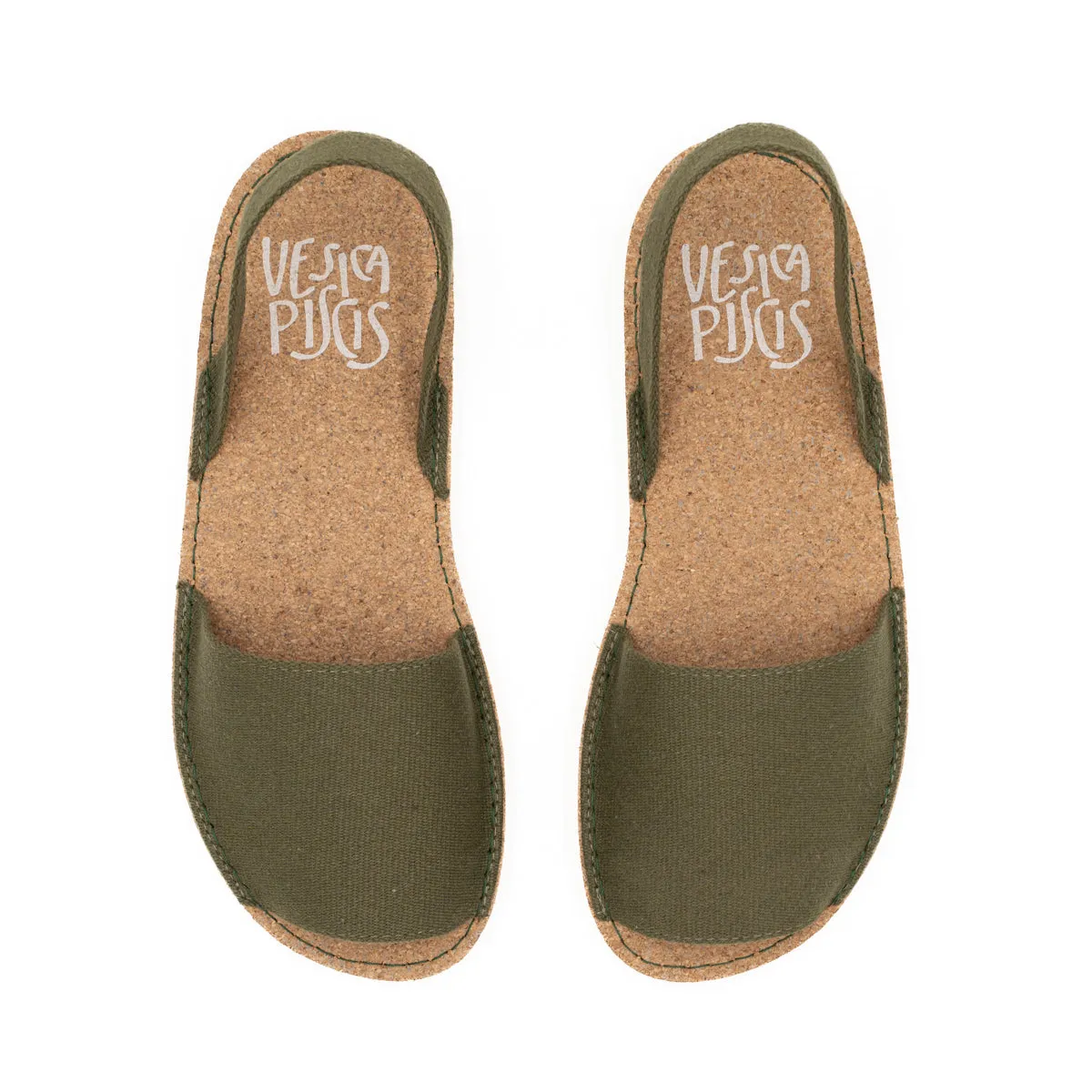 Vegan sandal kaki WOO003