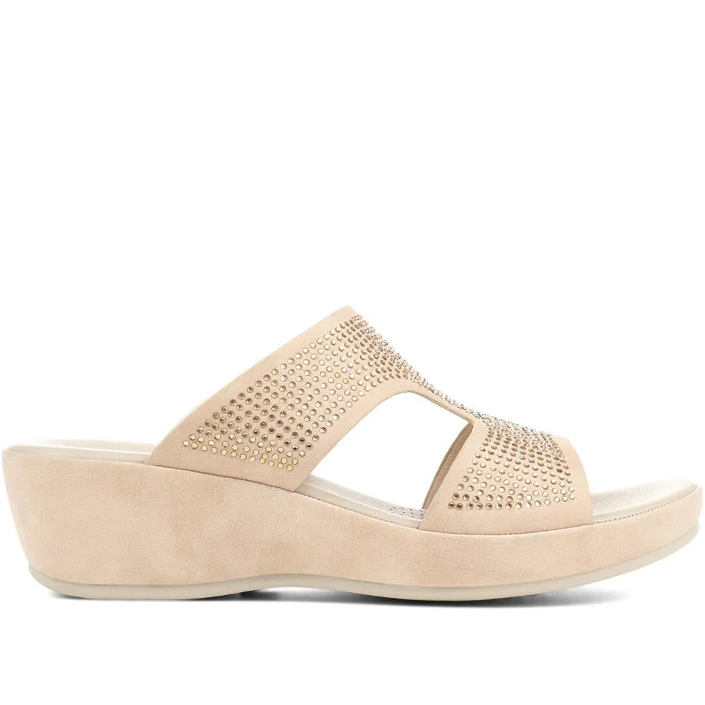 Wedge Mule Sandals - BAIZH37003 / 323 455