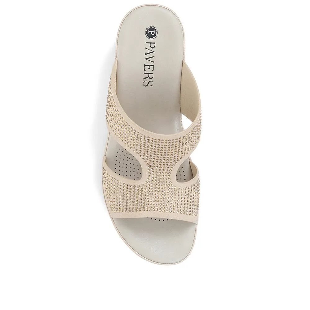 Wedge Mule Sandals - BAIZH37003 / 323 455